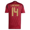 Original Fußballtrikot Belgien Lukebakio 14 Heimtrikot EURO 2024 Für Herren